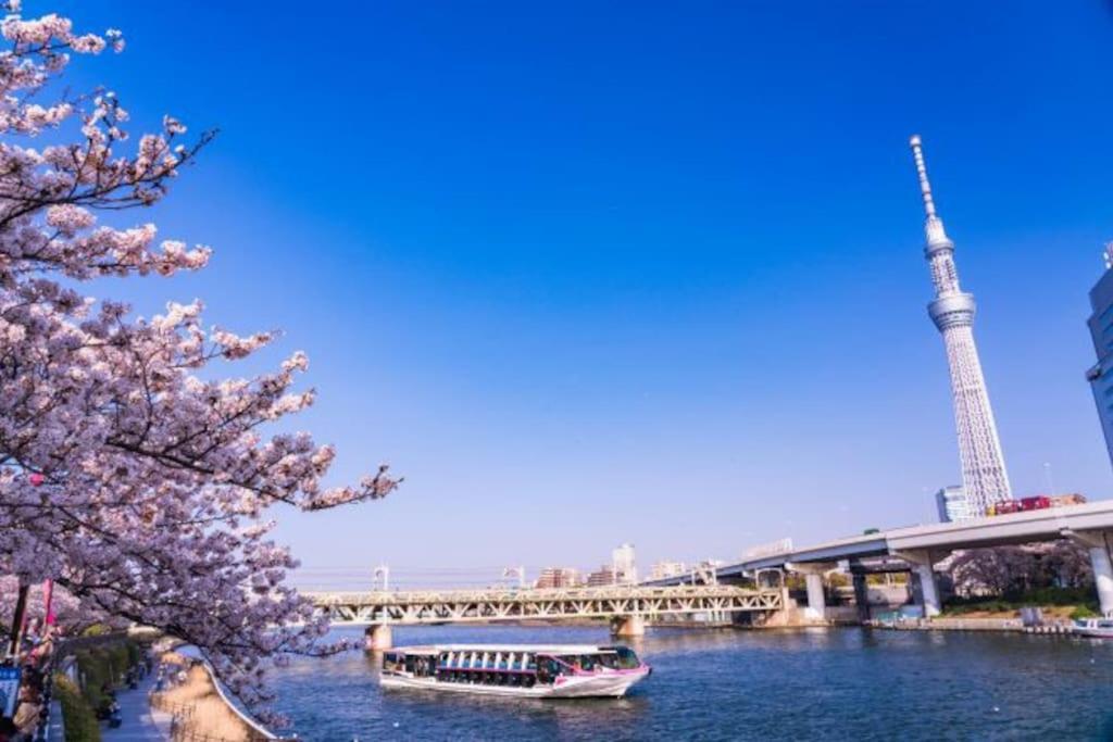 דירות טוקיו 403 Oshiage Sta 3Mins Walk! Wi-Fi & Elevator 4Pax מראה חיצוני תמונה
